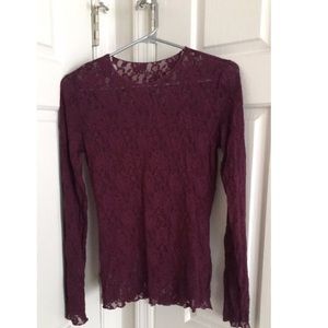 Hanky Panky Lace Long Sleeve Top
